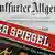 Pamje simbolike - me tituj të gazetave e revistave gjermane, Spiegel, Frankfurter Allgemeine Zeitung