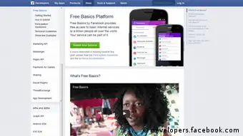 Screenshot Facebook Free Basics Internet.org