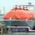 Rotterdam limanında bir LNG tankeri