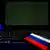Ноутбук и российский флаг
