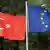 Flagge Türkei und EU