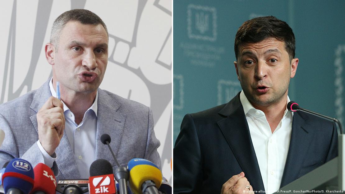 Kombibild Vitali Klitschko und Volodymyr Zelensky