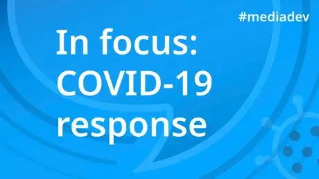 DW Akademie Banner In focus: COVID-19 response