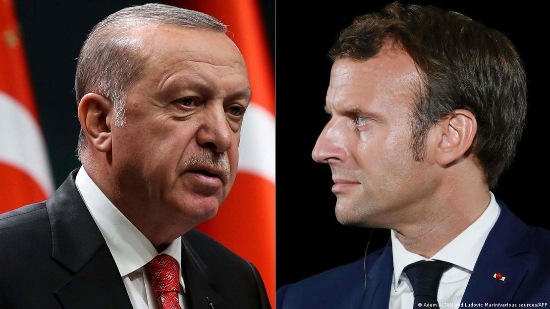 Türkiye Cumhurbaşkanı Erdoğan ve Fransa Cumhurbaşkanı Macron 
