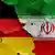Almanya ve İran bayraklarından bir kolaj