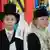 Almanya'nın kuzeydoğusunda yaşayan Sorbların "Kuş Düğünü" adını verdikleri bir eğlencesinde kostüm giymiş çocuklar 