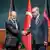 Almanya Başbakanı Olaf Scholz ve Cumhurbaşkanı Recep Tayyip Erdoğan el sıkışırken. 