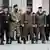 Рамзан Кадыров (в центре) и чеченские военные, 25 февраля 2022 года  