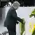 UN Secretary-General Antonio Guterres lays a wreath at the cenotaph for the atomic bombing victims at the Hiroshima Peace Memorial Park