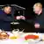 Xi Jinping i Vladimir Putin za objedom