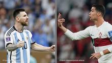 Neu Bildkombo Lionel Messi und Christiano Ronaldo 