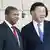O Presidente angolano, João Lourenço, e seu homólogo chinês,  Xi Jinping (foto de arquivo)