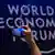 A sign for the World Economic Forum