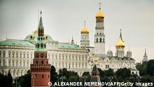 Blick auf den Kreml und die Basilius-Kathedrale 