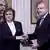 Bulgariens Sozialistenchefin Kornelia Ninowa und Präsident Rumen Radew