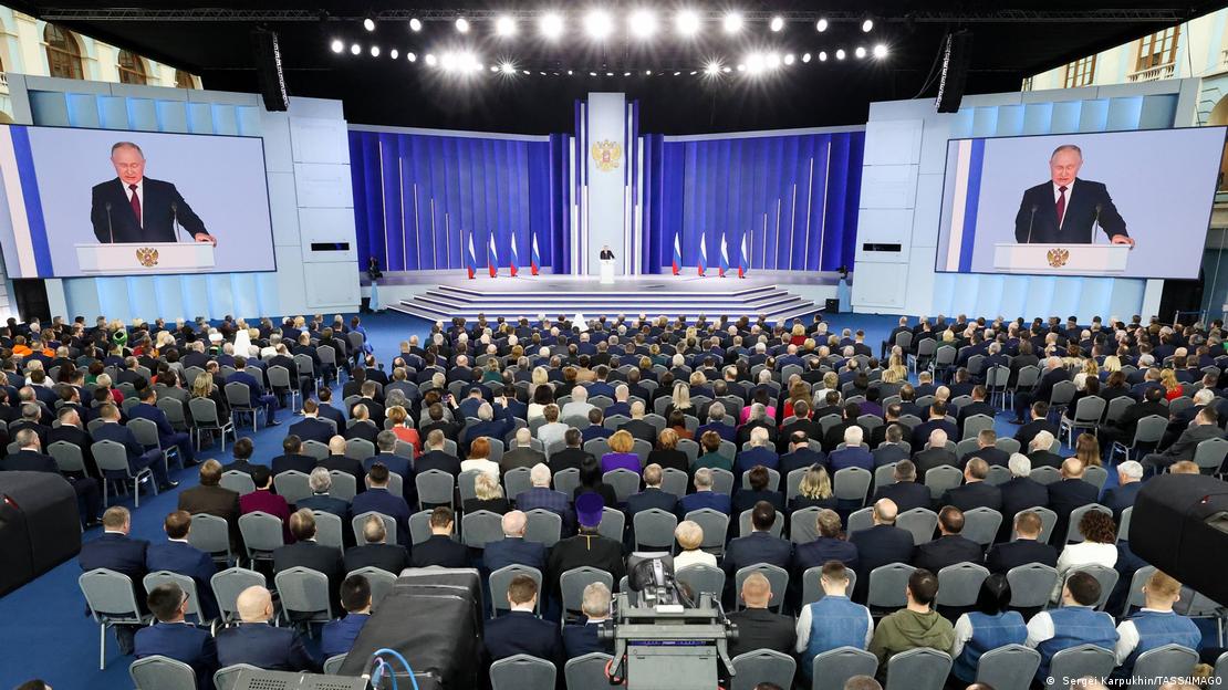 Putin'in Ulusa Sesleniş konuşması ülkedeki tüm TV'lerden canlı yayınlandı.