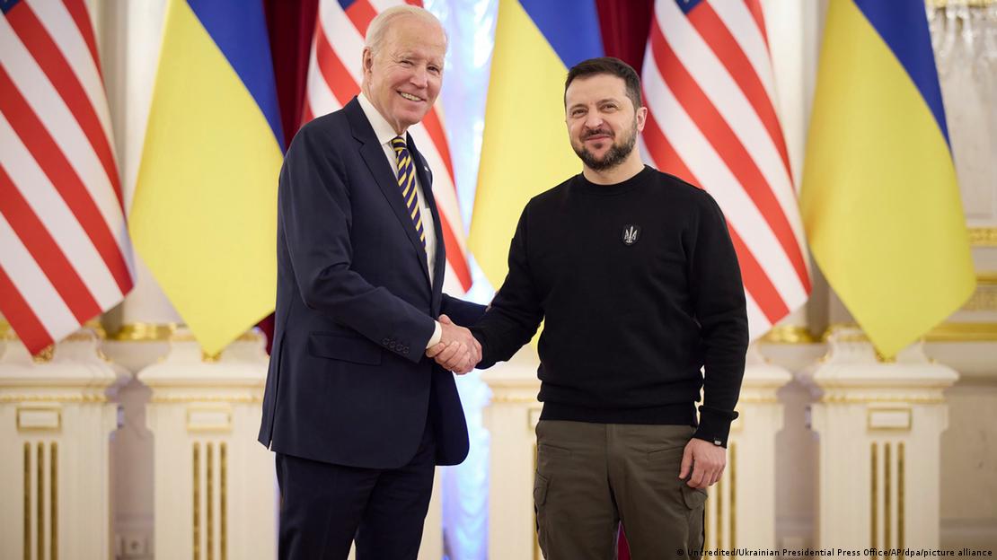 Ein Jahr Krieg in der Ukraine - US-Präsident Biden in Kiew