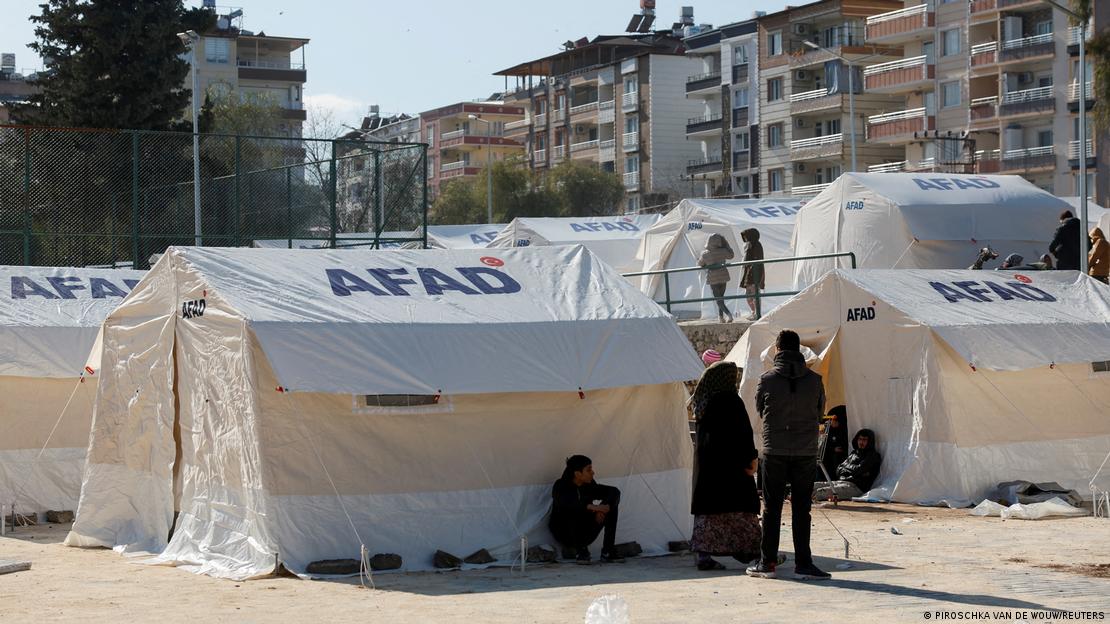 AFAD tarafından kurulan çadırlar