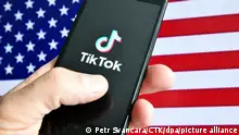 The logo of the TikTok mobile app by ByteDance company is seen on the screen of an smartphone. (CTK Photo/Petr Svancara)