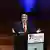 Президент МОК Томас Бах во время выступления в Эссене