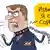Карикатура: карикатурный экс-президент РФ Дмитрий Медведев в ошейнике с шипами и с оторванной цепью в руке грозит кулаком Германии за готовность арестовать Владимира Путина и говорит: "Извините - я опять сорвался".