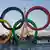 Ολυμπιακοί κύκλοι στην πλατεία του Τροκαντερό