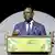 Portrait du président du Sénégal, Macky Sall, pendant un discours (janvier 2023)