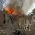 Разрушенный ракетным обстрелом дом в Днепре