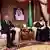 Saudi Arabia's Crown Prince Mohammed bin Salman (left) meets with US Secretary of State Antony Blinken
