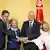 Hollanda Başbakanı Mark Rutte, AB Komisyonu Başkanı Von der Leyen, Tunus Devlet Başkanı Said, İtalya Başbakanı Meloni (soldan sağa)