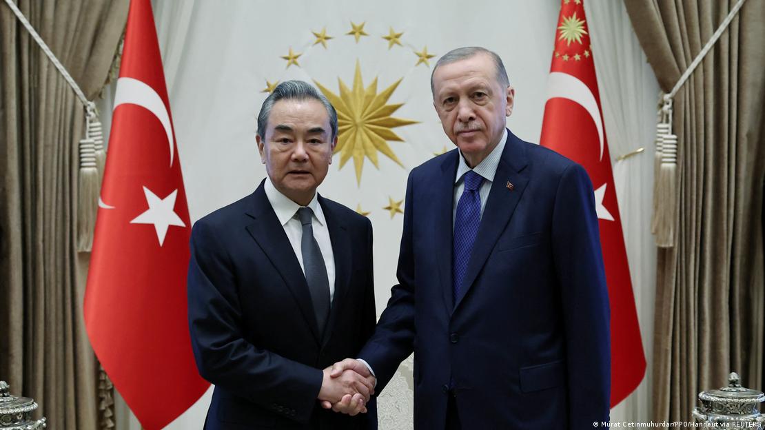Çin Dışişleri Bakanı Wang Yi ve Cumhurbaşkanı Recep Tayyip Erdoğan