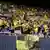 Borussia Dortmund fans celebrate the first goal at Soldier Field, Chicago