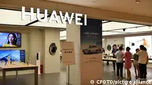 NANJING, CHINA - SEPTEMBER 4, 2023 - Customers experience Mate 60 Pro at a Huawei store in Nanjing, Jiangsu province, China, Sept 4, 2023. At present, the model is only available for pre-order, and there is no spot sale. On the evening of September 3, Huawei Mate 60 Pro, the world's first mobile phone to support satellite calls, was officially launched, which can make and receive satellite calls calmly even if there is no ground network signal.
