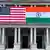 Флаги США и Индии в Вашингтоне