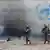 Gazastreifen | Israelische Soldaten vor UNRWA-Hauptquartier in Gaza-Stadt (08.02.2024)