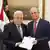 Глава ПНА Махмуд Аббас (ліворуч) і новий прем'єр-міністр Палестини Мухаммед Мустафа
