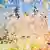 Голштинские ворота в разноцветной пене - акция немецкой художницы Штефани Люнинг